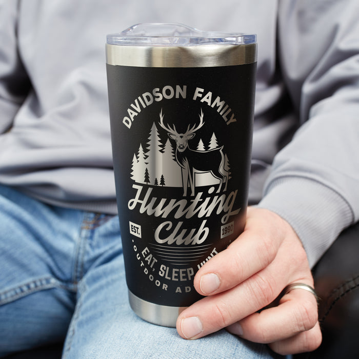 Personalized Outdoorsy Hunting Adventure Stainless Tumbler