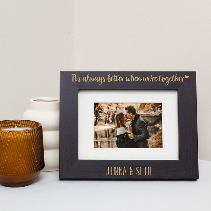 Personalized "Better Together" Picture Frame