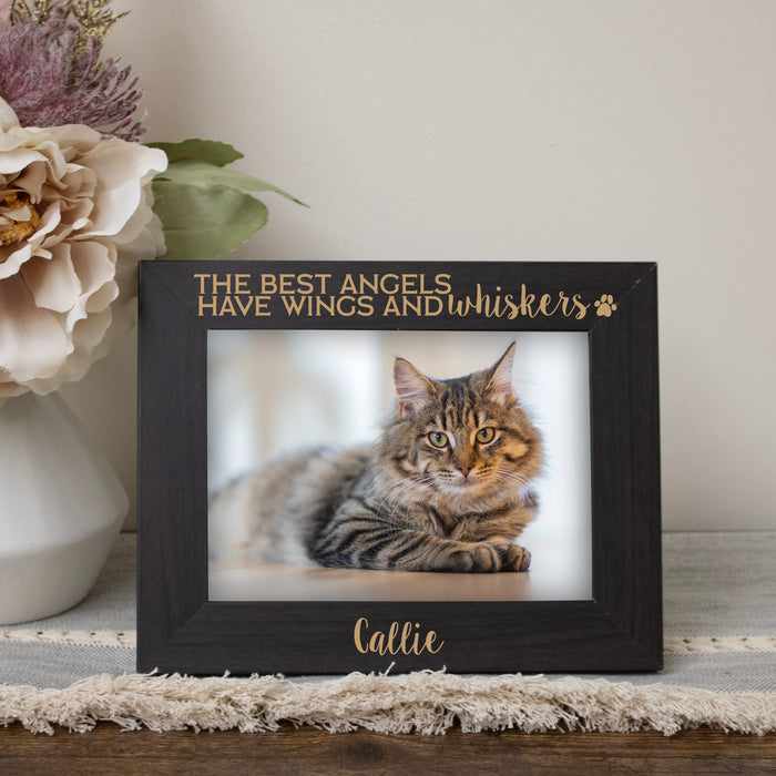 Cat Memorial Picture Frame Personalized with Cat's Name