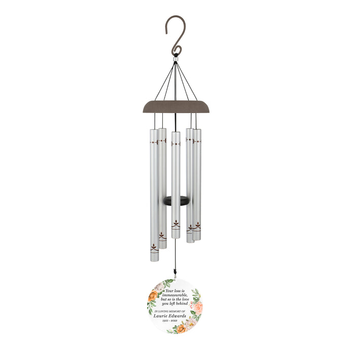 Personalized "Love Immeasurable" Memorial Printed Wind Chime
