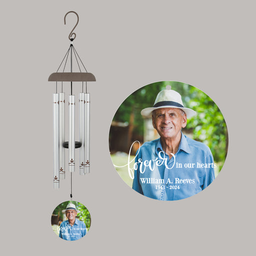 Personalized photo wind chime