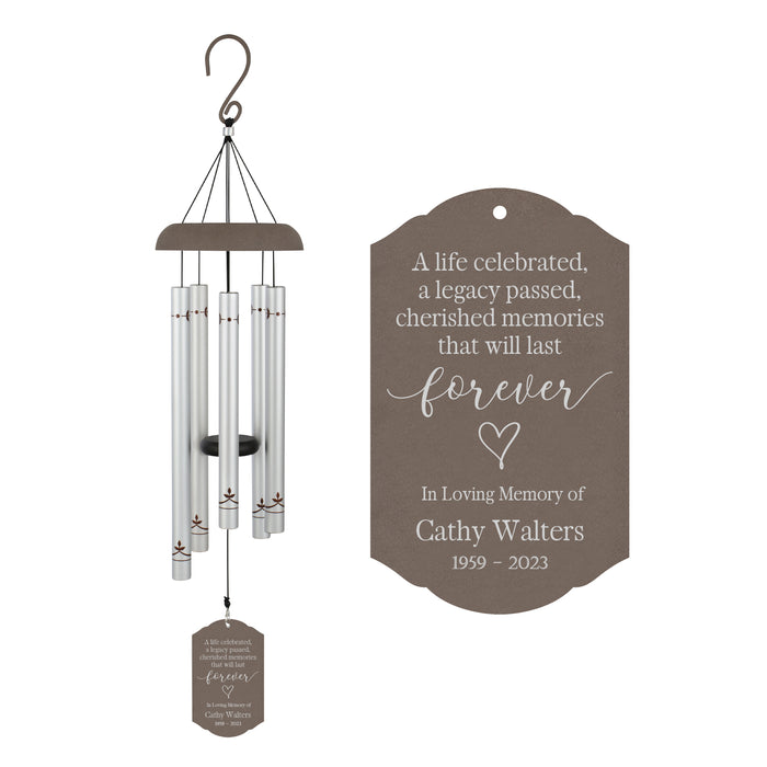 Personalized “A Life Celebrated” Memorial Wind Chime