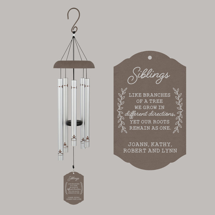 Personalized Siblings Wind Chime