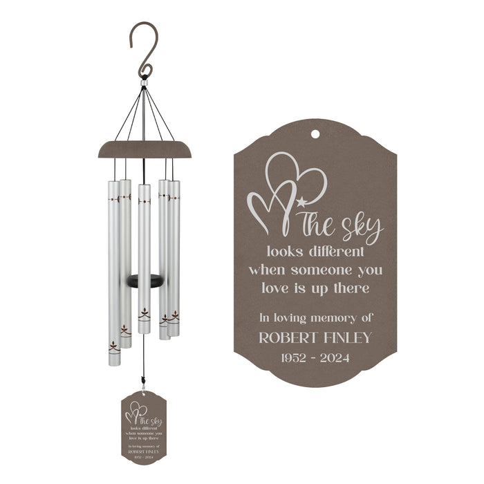 Personalized "Sky Looks Different" Memorial Wind Chime