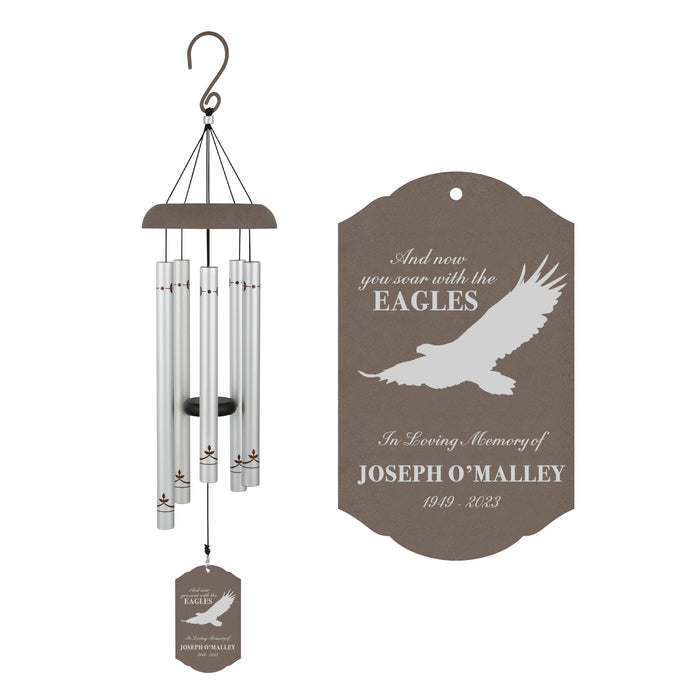 Soar with the Eagles wind chime