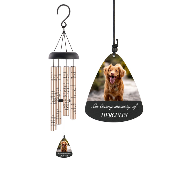 Personalized Pet Picture Memorial Wind Chime