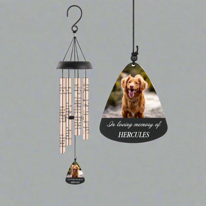 Personalized Pet Picture Memorial Wind Chime