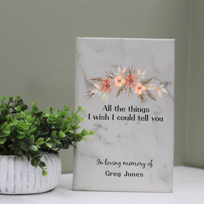 Personalized "All the Things I Wish I Could Tell You" Grief Journal