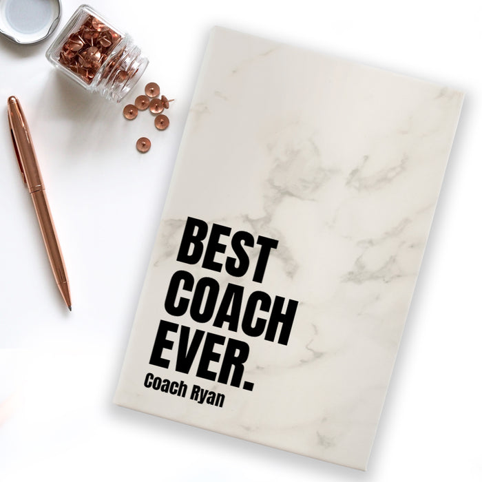 Personalized Best Coach Ever Journal