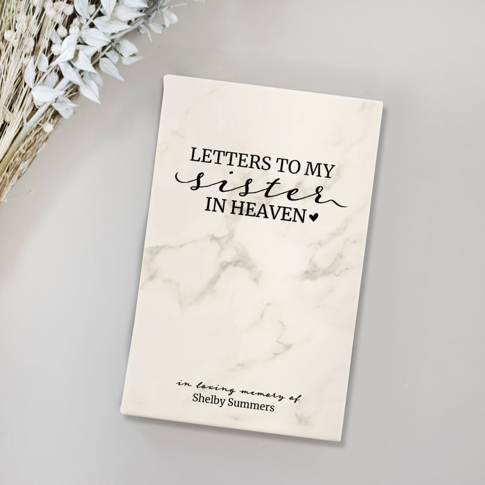 Personalized "Letters to Sister in Heaven" Journal