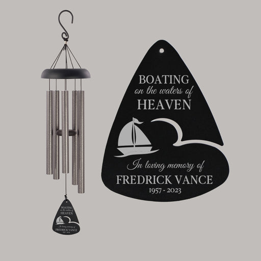 Boating in Heaven memorial wind chime