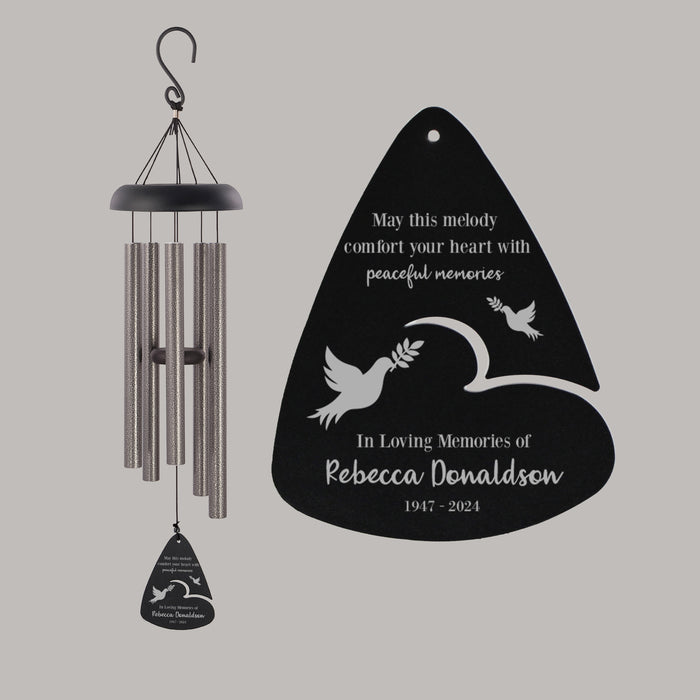 Dove memorial wind chime