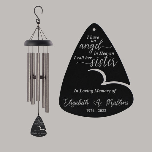 Sister memorial wind chime personalized