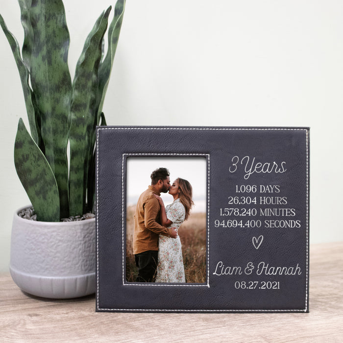 Personalized "Years, Days, Hours, Minutes, Seconds Together" Picture Frame