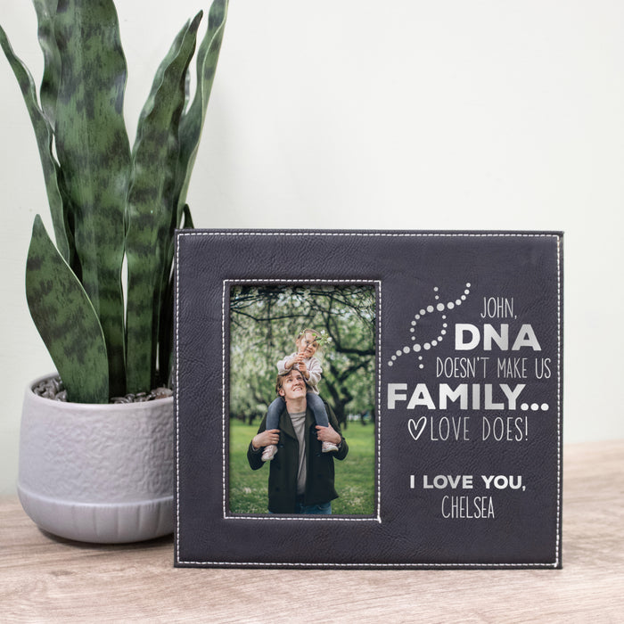 Personalized Stepdad DNA Family Picture Frame