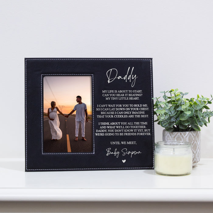 Personalized "Until We Meet" Sonogram Picture Frame For Dad