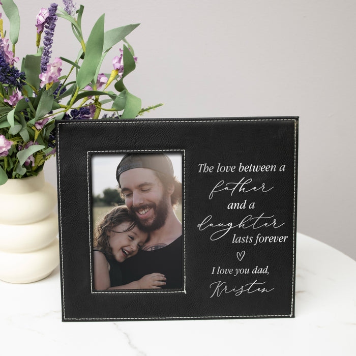 Father Daughter Love Engraved Picture Frame