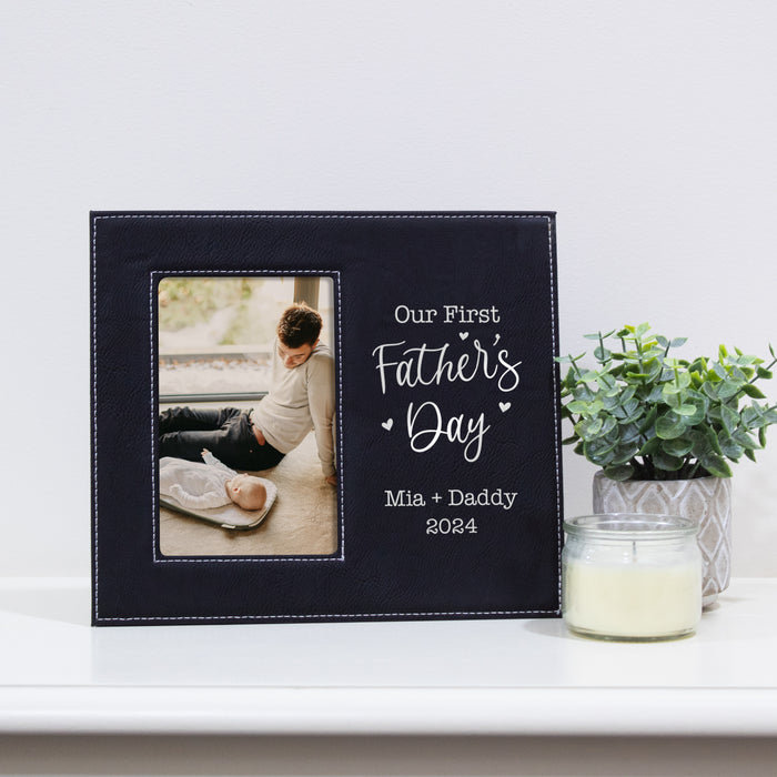 Personalized Our First Father's Day Picture Frame