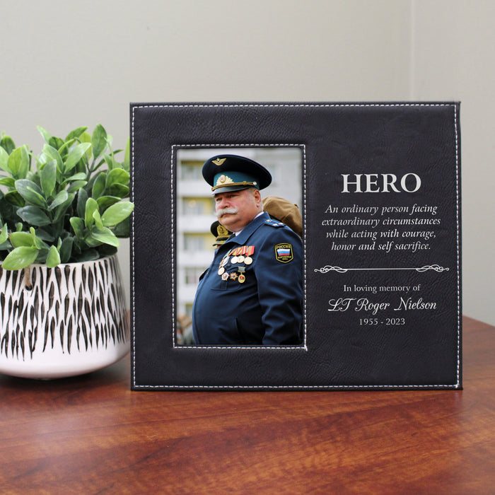 Personalized Fall Hero Memorial Picture Frame