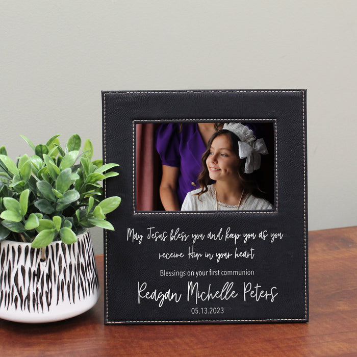 Personalized "Receive Him in Your Heart" First Communion Frame