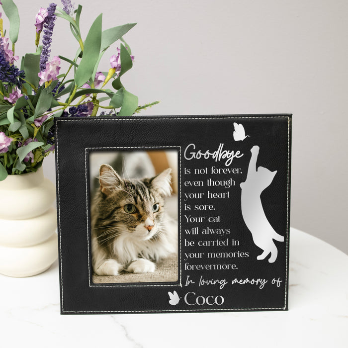 Personalized Goodbyes Are Not Forever Cat Loss Picture Frame