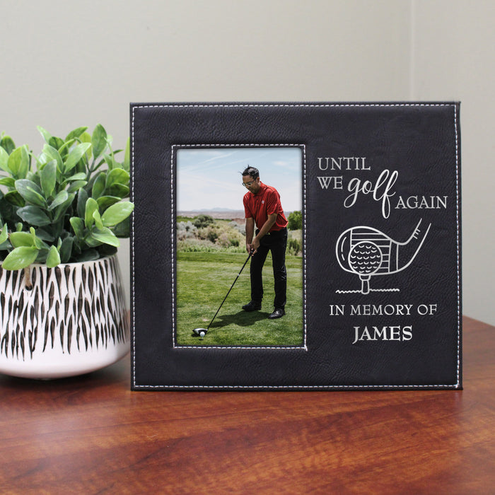 Personalized "Until We Golf Again" Memorial Picture Frame