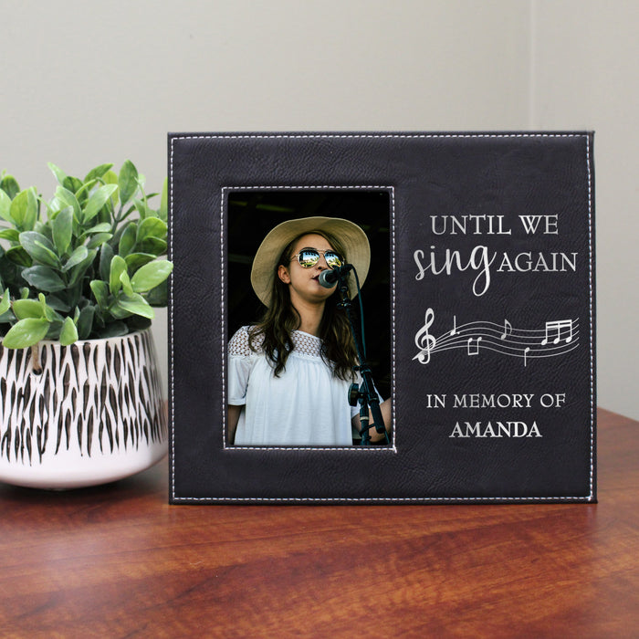 Personalized "Until We Sing Again" Memorial Picture Frame