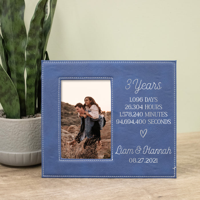 Personalized "Years, Days, Hours, Minutes, Seconds Together" Picture Frame