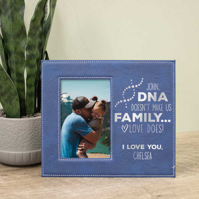 Personalized Stepdad DNA Family Picture Frame