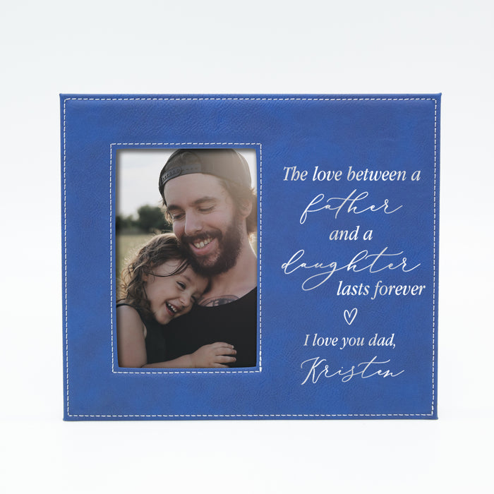 Father Daughter Love Engraved Picture Frame