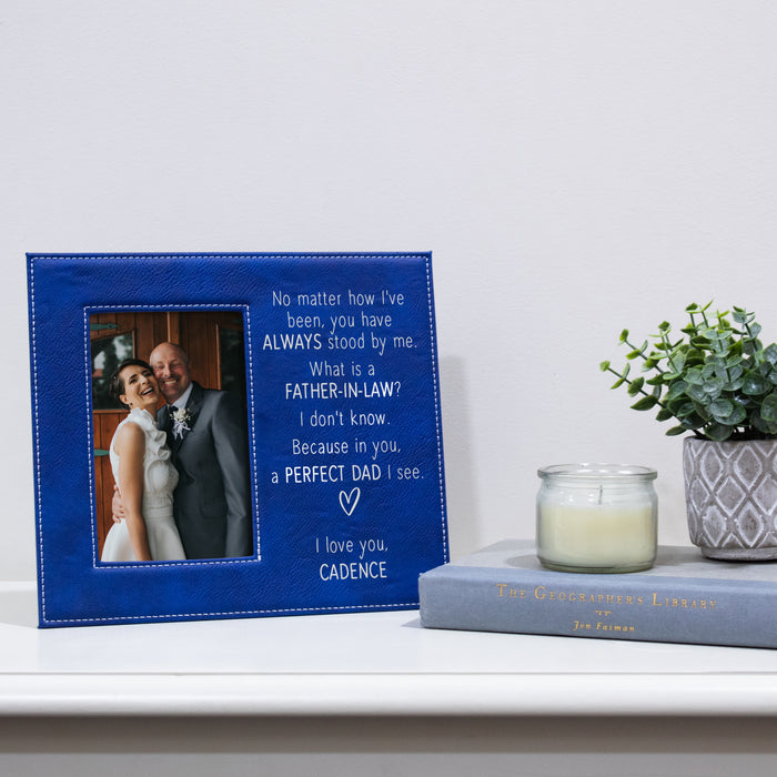 Personalized "Father-in-Law Perfect Dad" Picture Frame