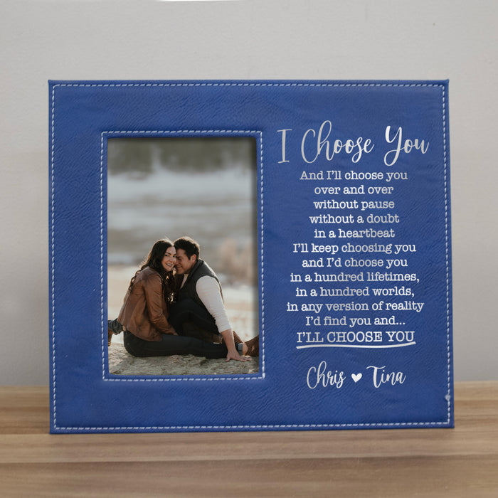 Personalized "I Choose You" Picture Frame