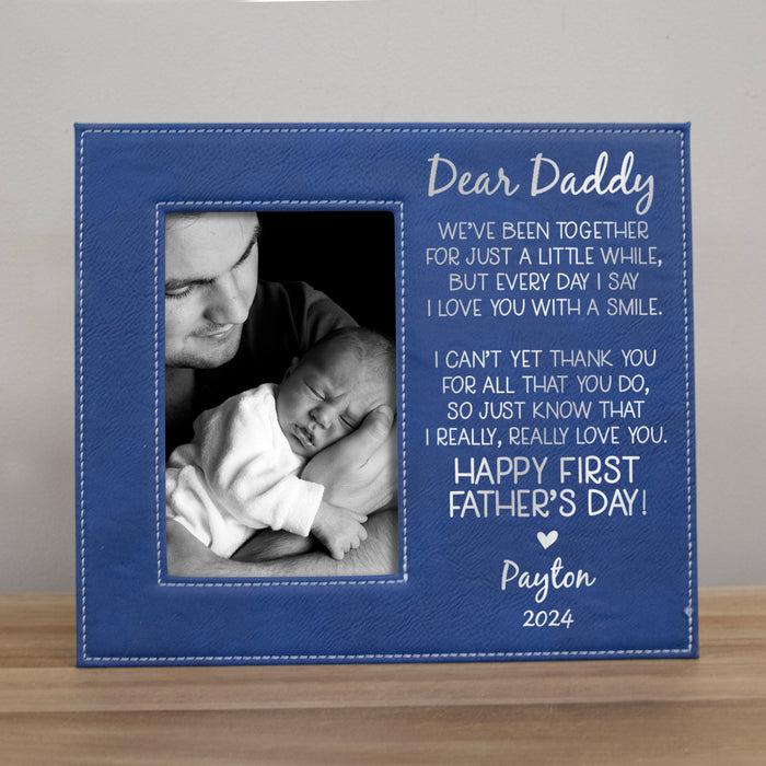 Personalized "Dear Daddy..." First Father's Day Picture Frame