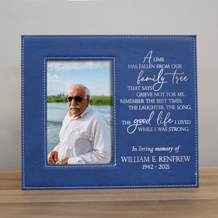 Personalized "A Limb Has Fallen From Our Family Tree" Picture Frame