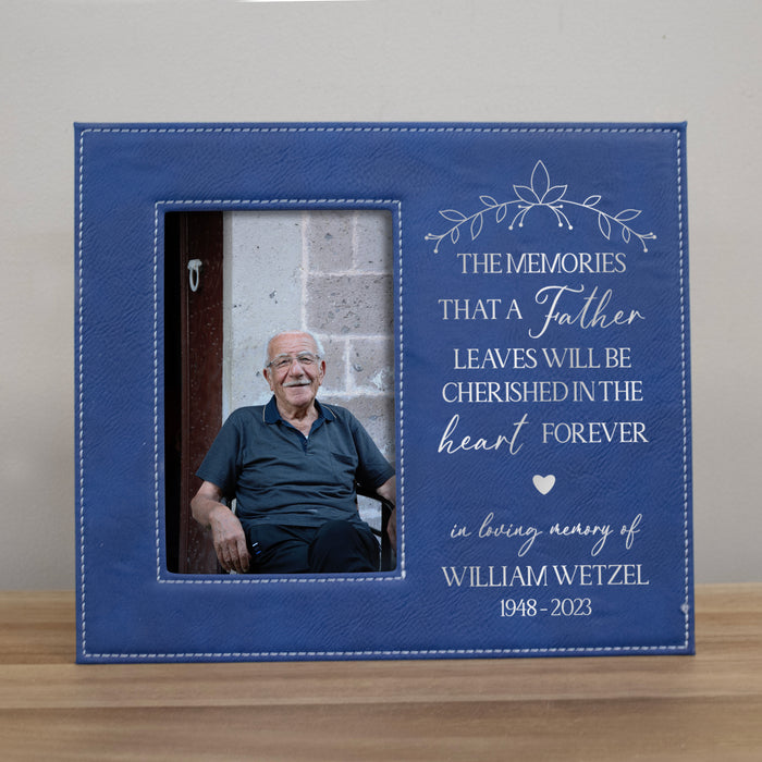 Personalized "Cherished Memories of a Father" Picture Frame