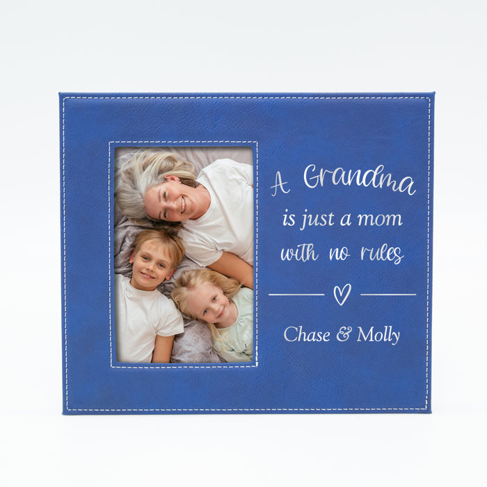 Personalized "Mom with No Rules" Grandma Picture Frame