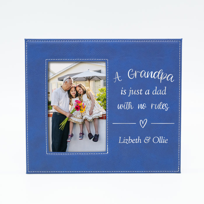 Personalized "Dad with No Rules" Grandpa Picture Frame