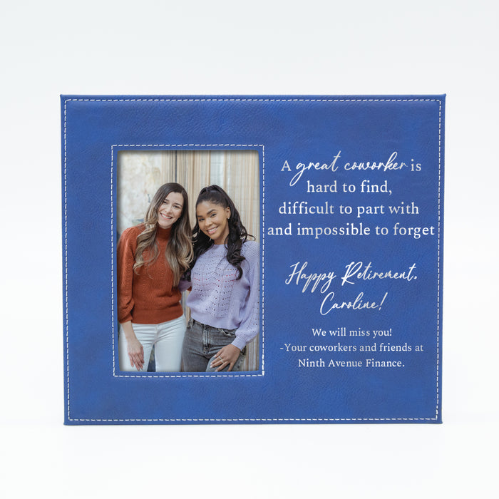 Personalized Great Worker Coworker Retirement Picture Frame