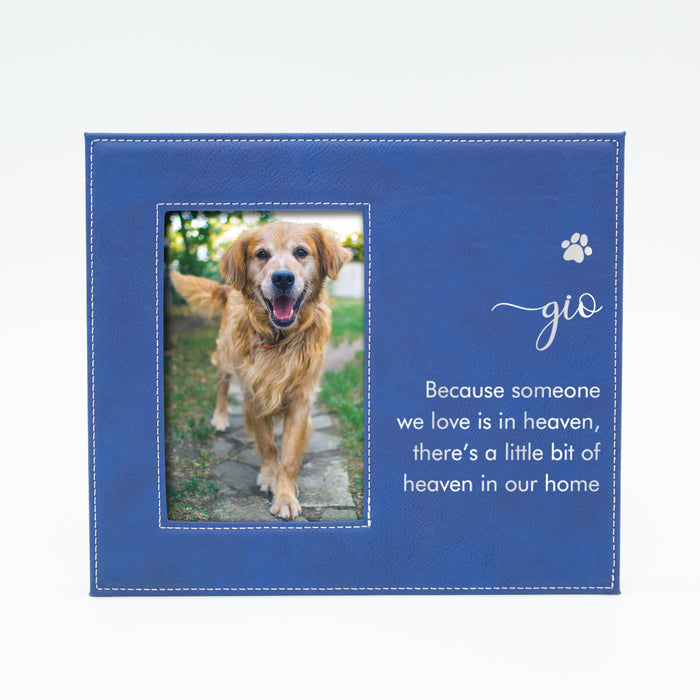 Personalized Dog in Heaven Memorial Picture Frame