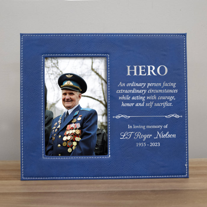 Personalized Fall Hero Memorial Picture Frame