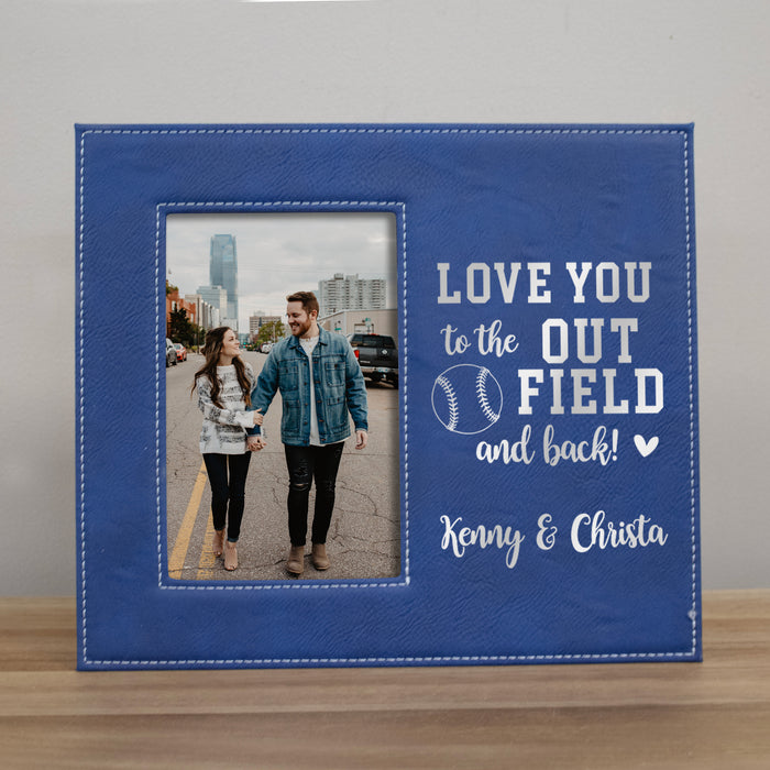 Personalized "Love You to the Outfield and Back" Baseball Picture Frame