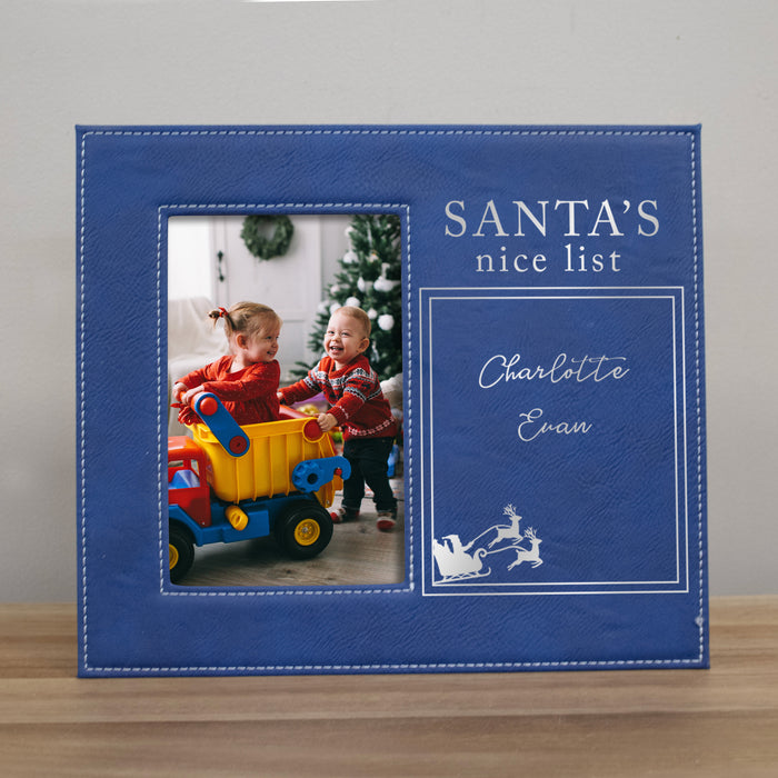 Personalized Santa's Nice List Picture Frame