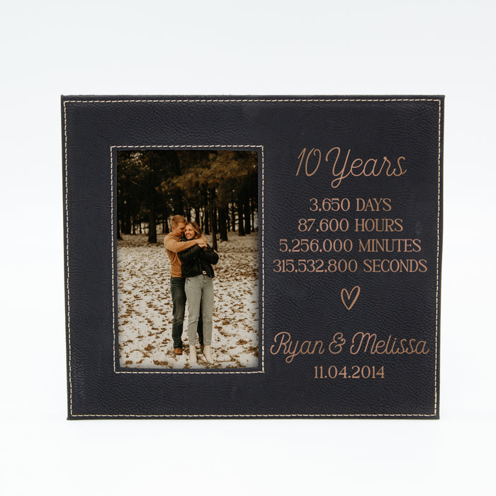 Personalized "Years, Days, Hours, Minutes, Seconds Together" Picture Frame