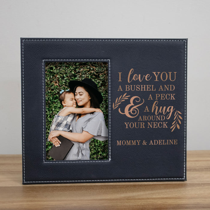 Personalized "I Love You a Bushel and a Peck..." Picture Frame