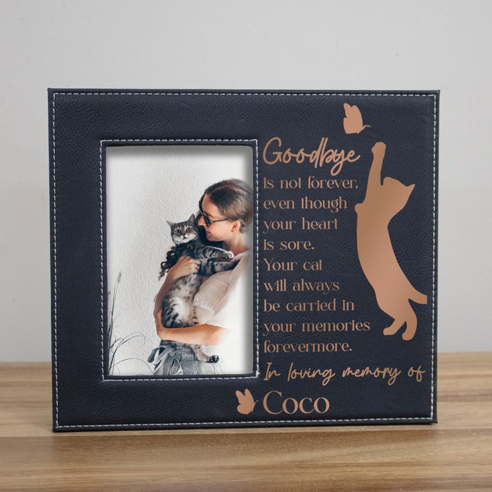 Personalized Goodbyes Are Not Forever Cat Loss Picture Frame