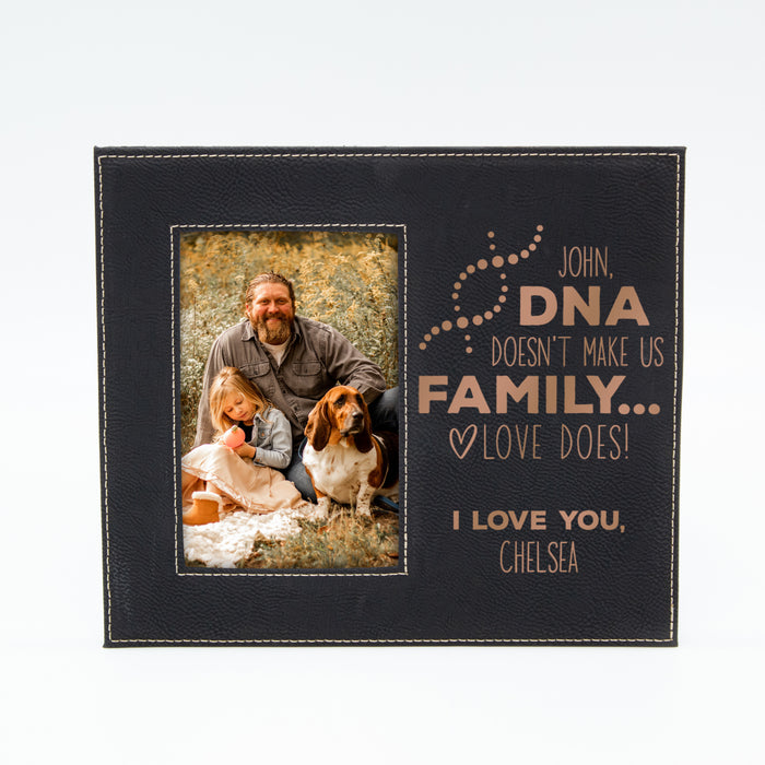 Personalized Stepdad DNA Family Picture Frame