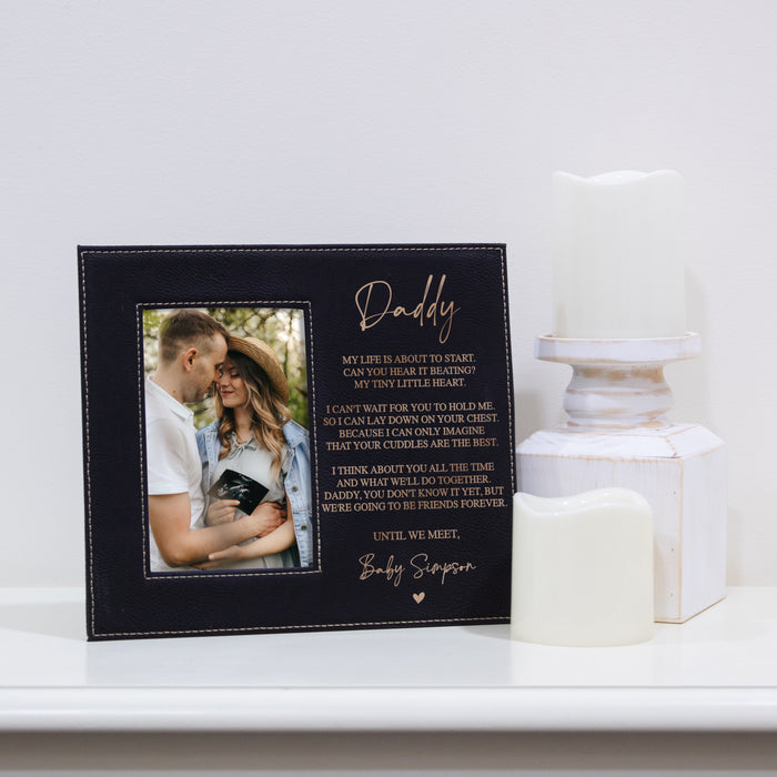 Personalized "Until We Meet" Sonogram Picture Frame For Dad