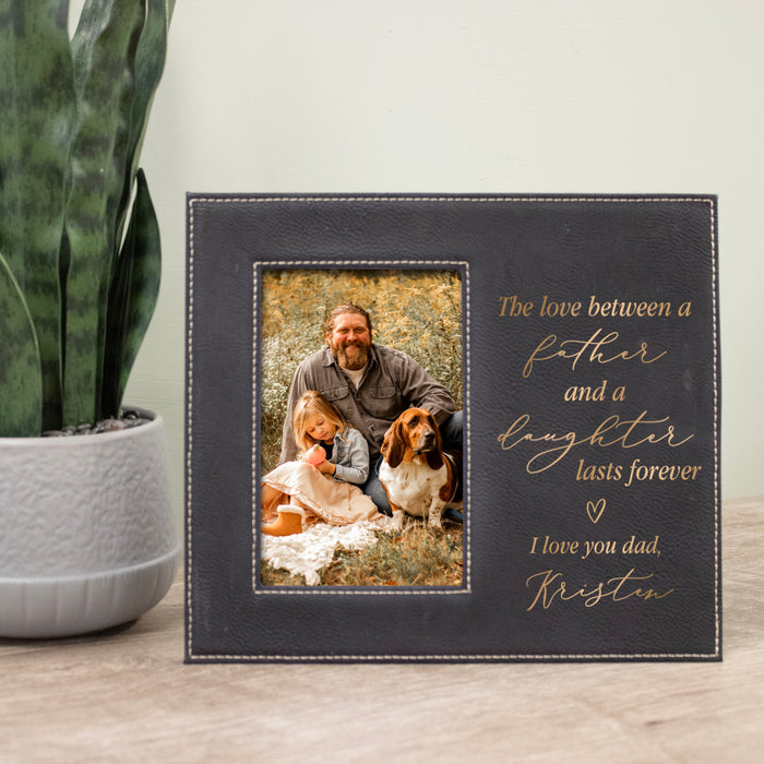 Father Daughter Love Engraved Picture Frame