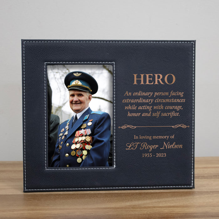 Personalized Fall Hero Memorial Picture Frame