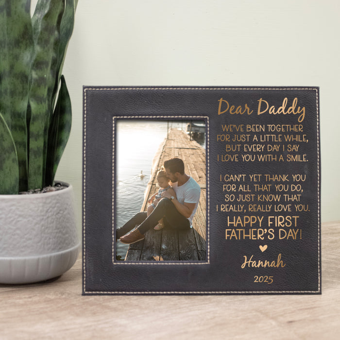 Personalized "Dear Daddy..." First Father's Day Picture Frame